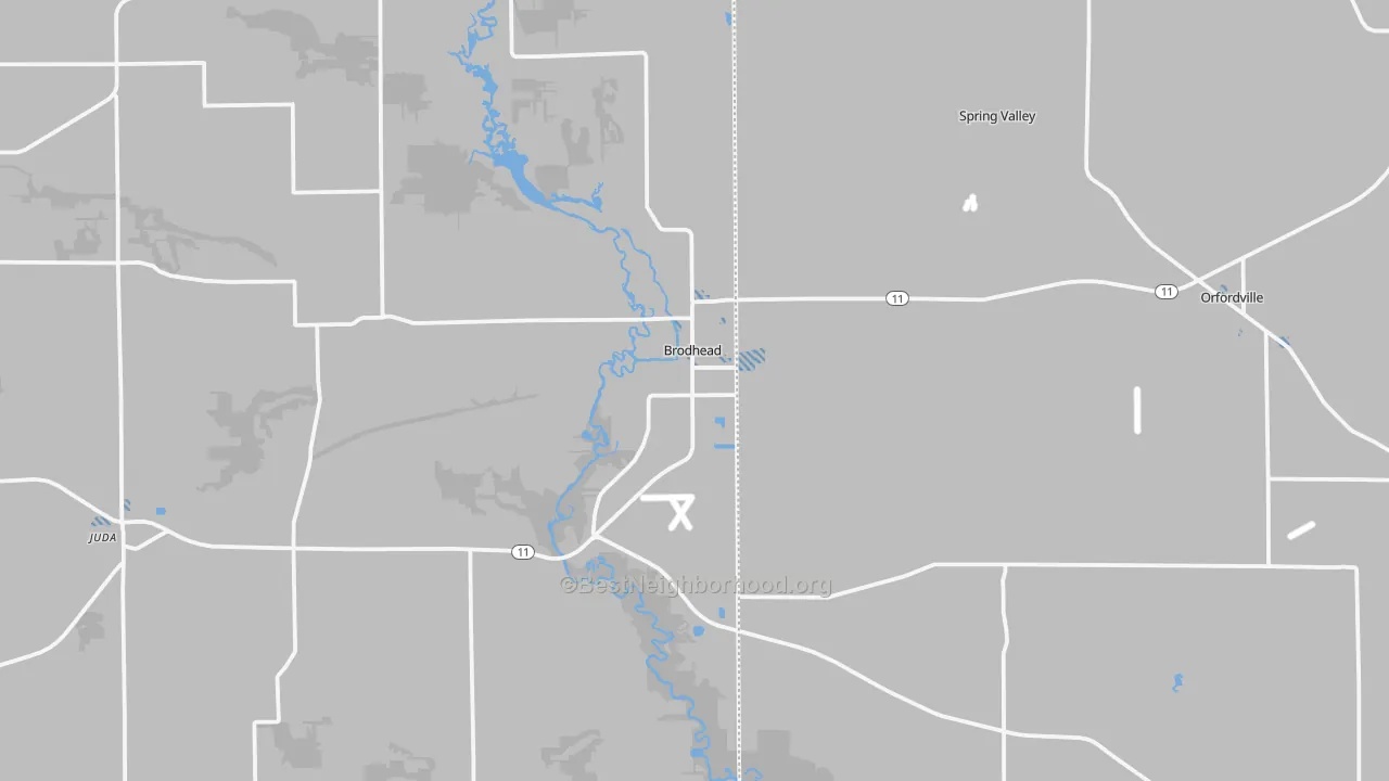 Transit Grade map of Brodhead, WI