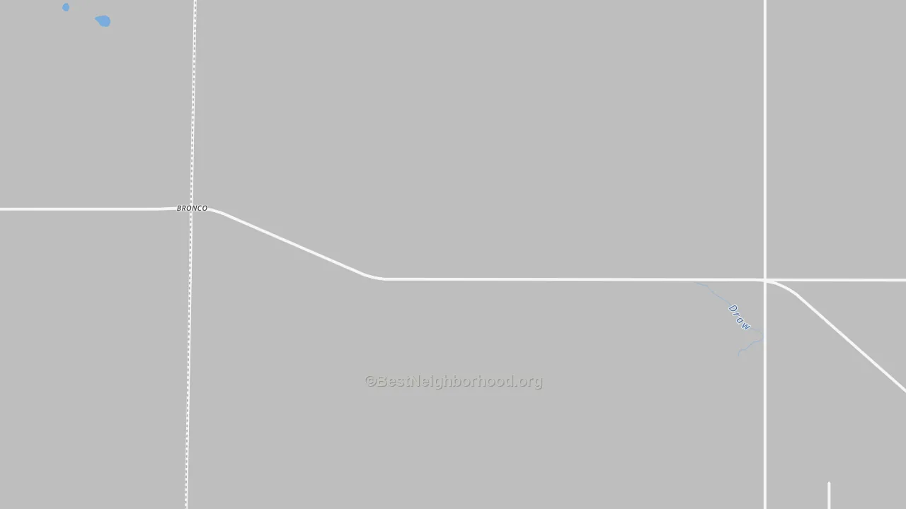 Transit Grade map of Bronco, TX