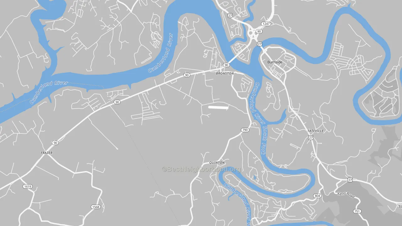 Transit Grade map of Bronston, KY