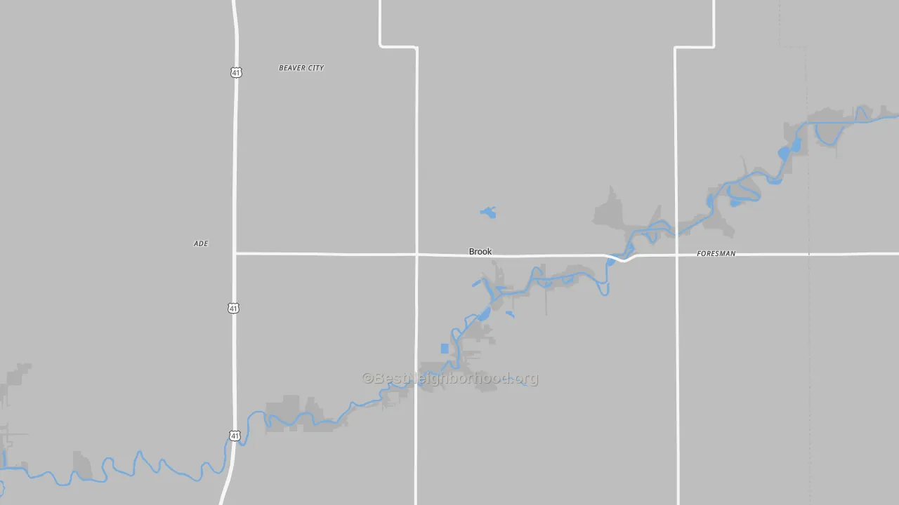 Transit Grade map of Brook, IN