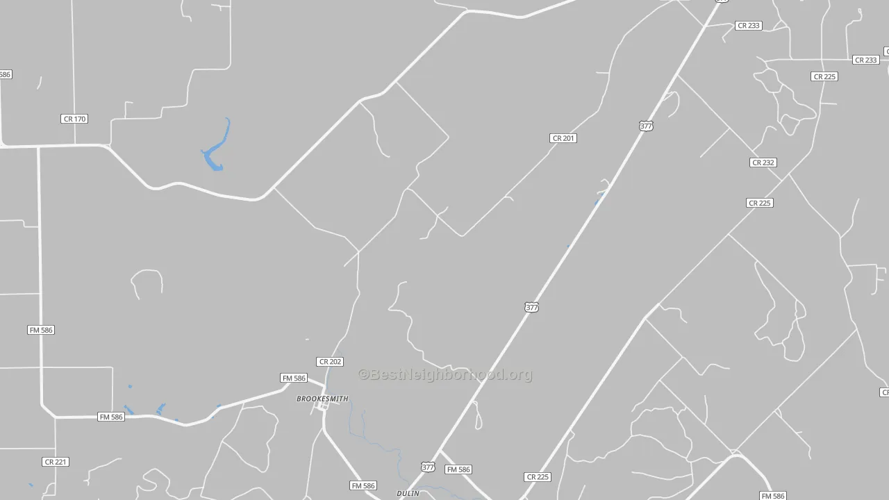 Transit Grade map of Brookesmith, TX