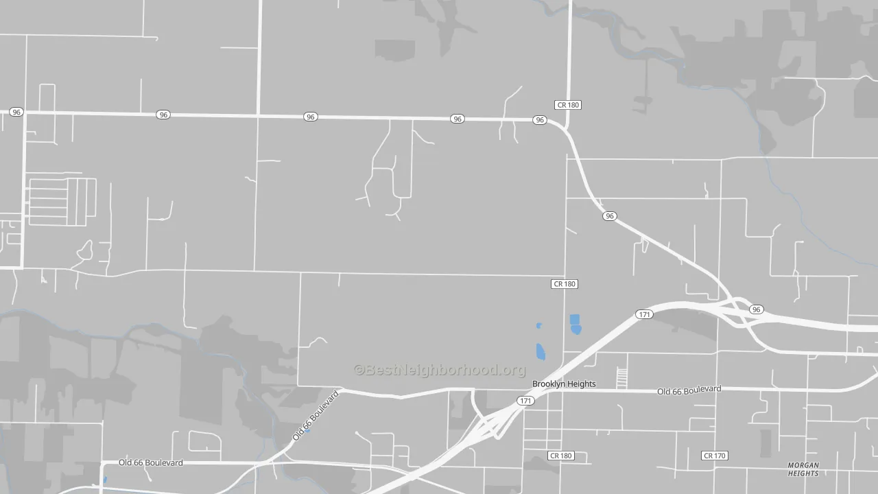 Transit Grade map of Brooklyn Heights, MO