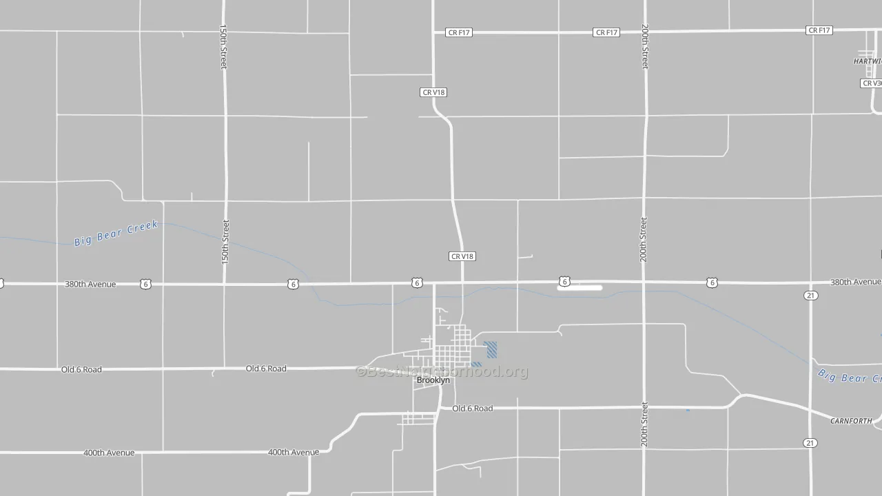 Transit Grade map of Brooklyn, IA