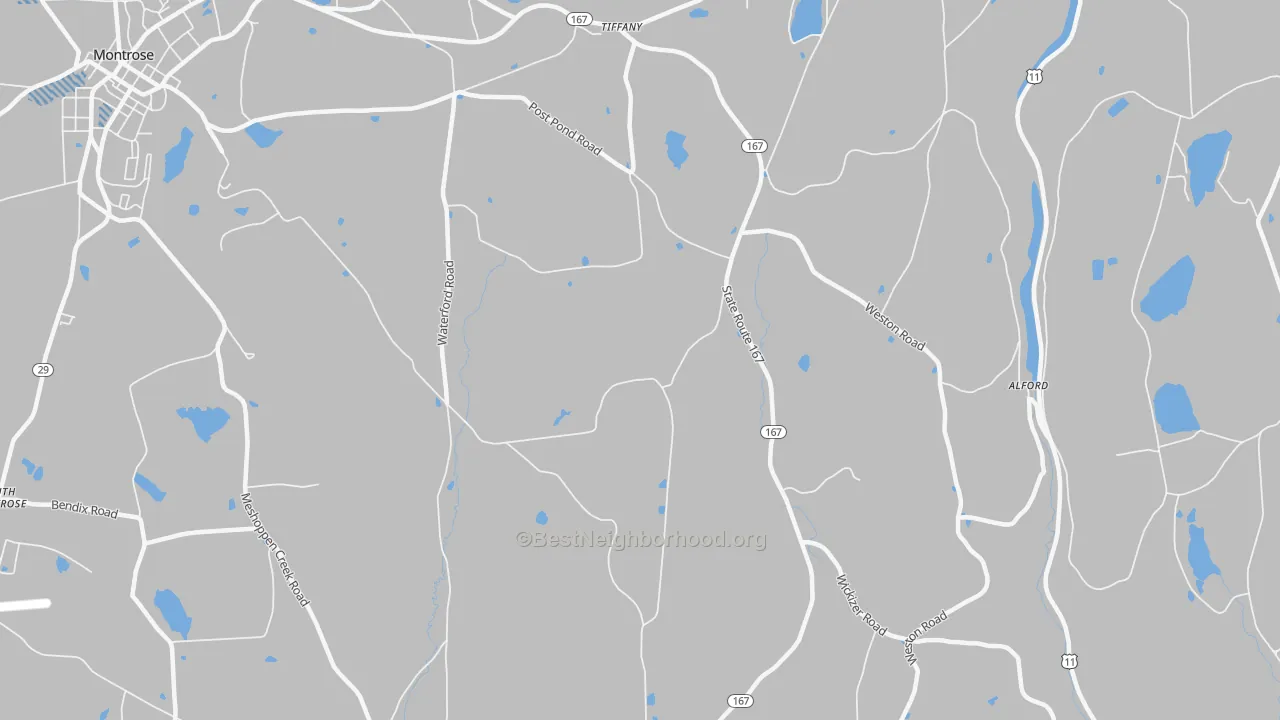 Transit Grade map of Brooklyn, PA