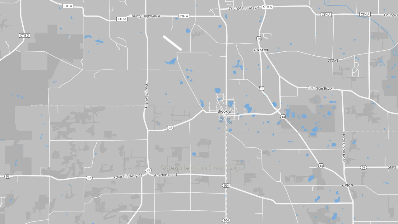 Transit Grade map of Brooklyn, WI