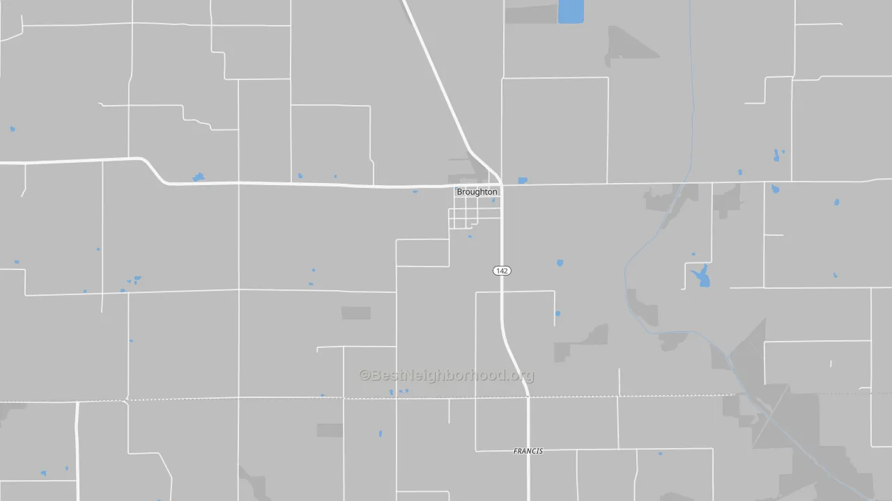 Transit Grade map of Broughton, IL