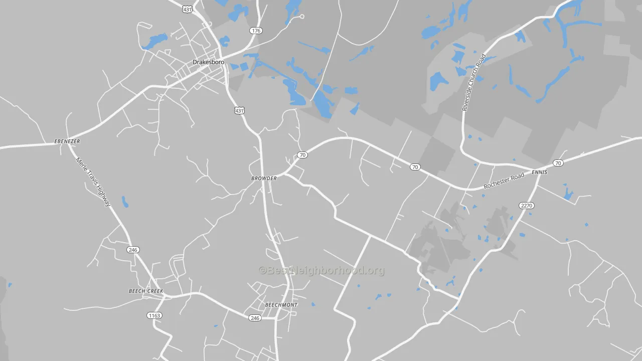 Transit Grade map of Browder, KY
