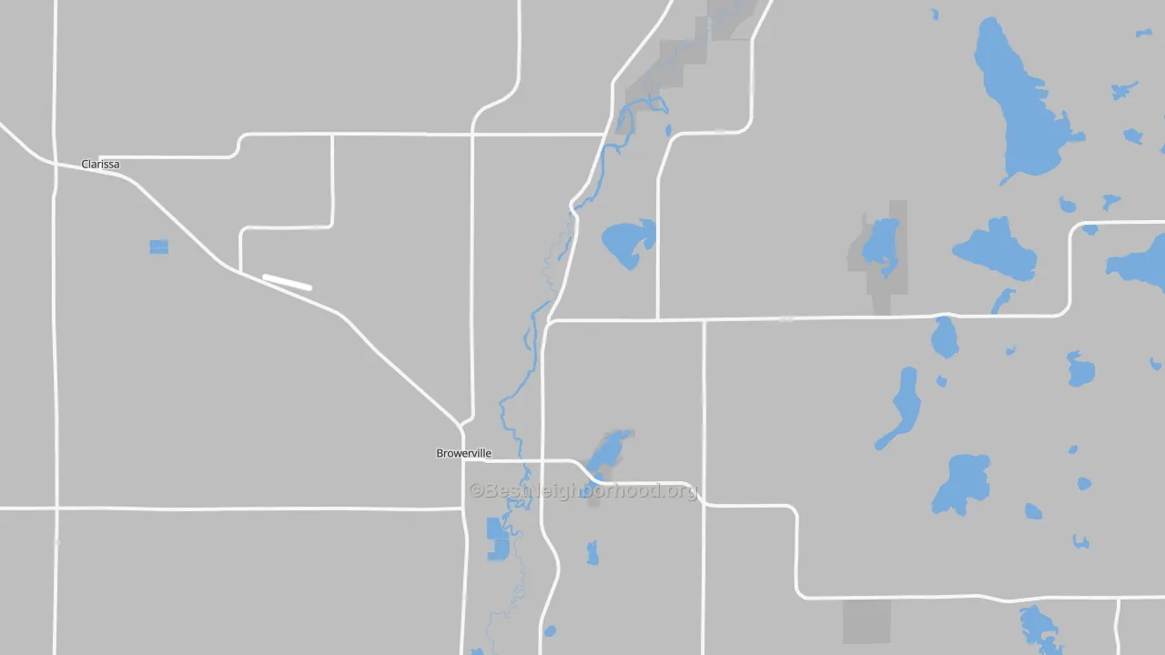 Transit Grade map of Browerville, MN