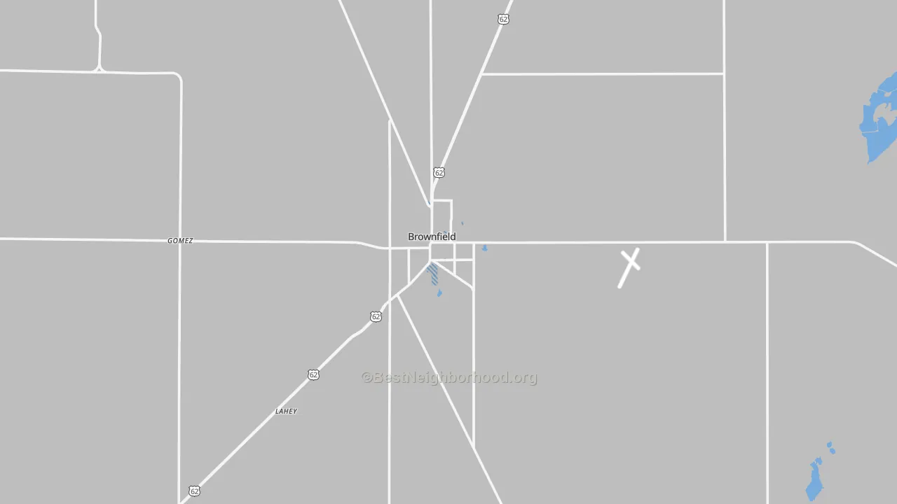 Transit Grade map of Brownfield, TX