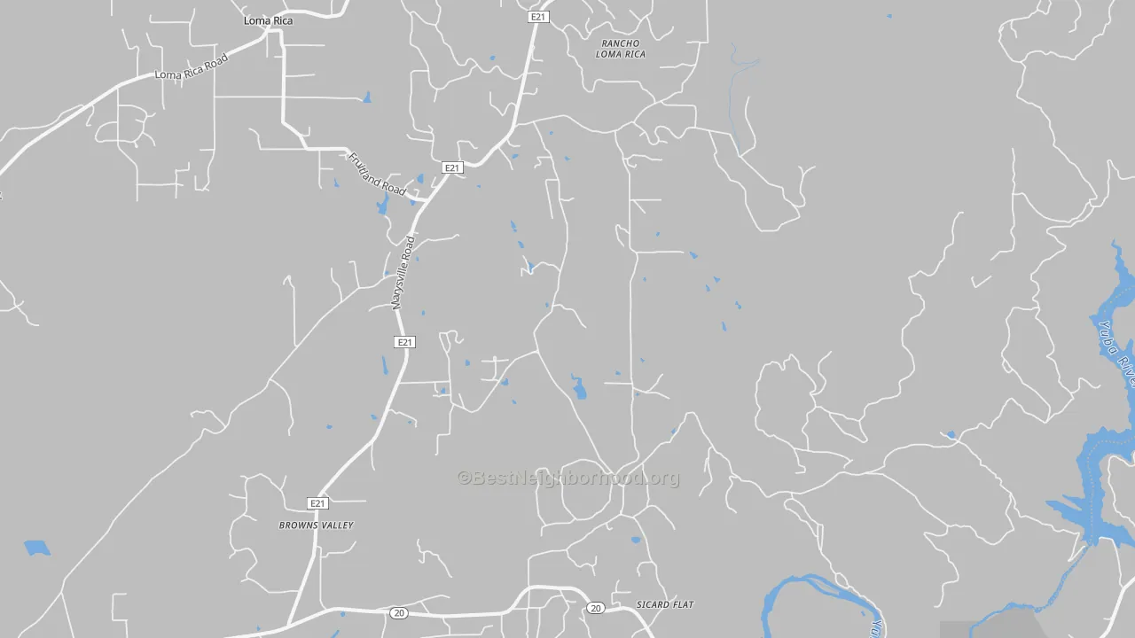 Transit Grade map of Browns Valley, CA