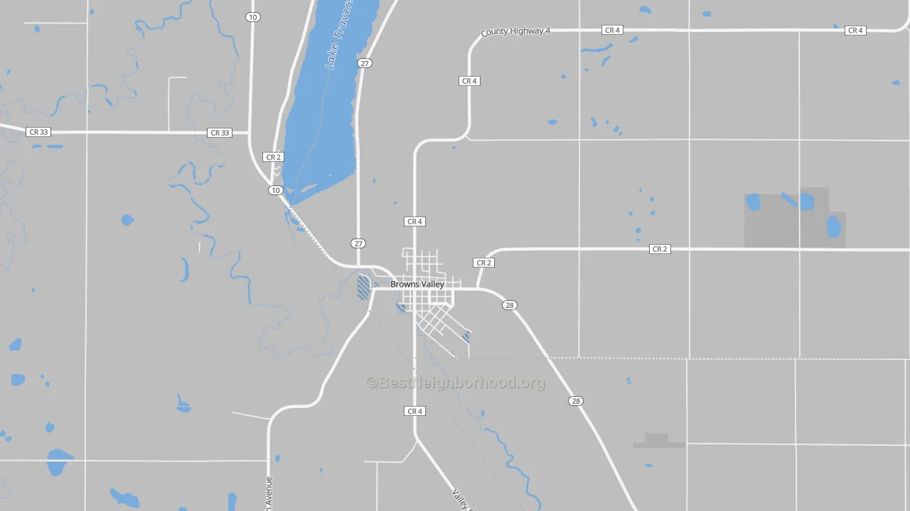 Transit Grade map of Browns Valley, MN