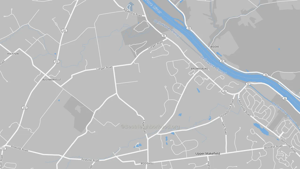 Transit Grade map of Brownsburg, PA