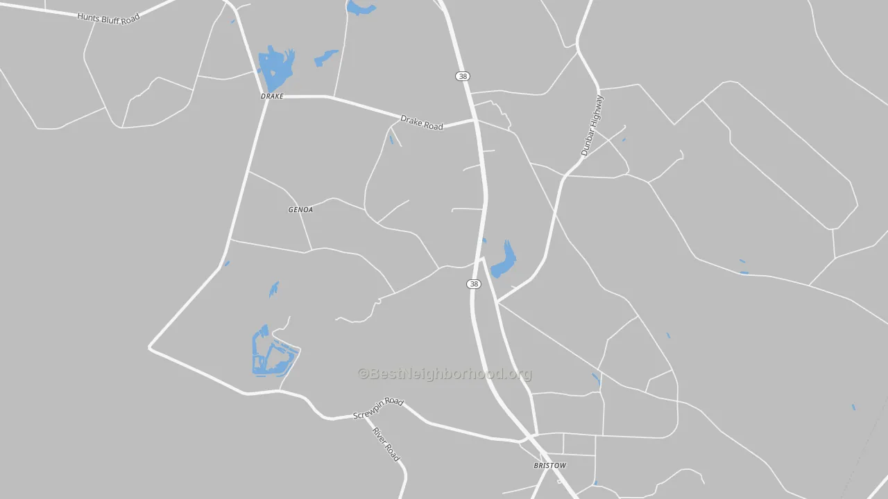 Transit Grade map of Brownsville, SC