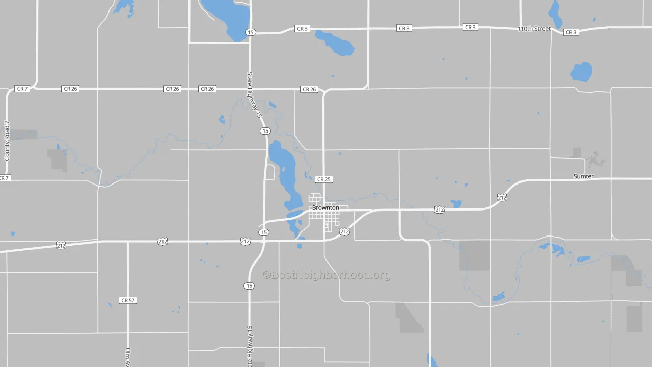 Transit Grade map of Brownton, MN