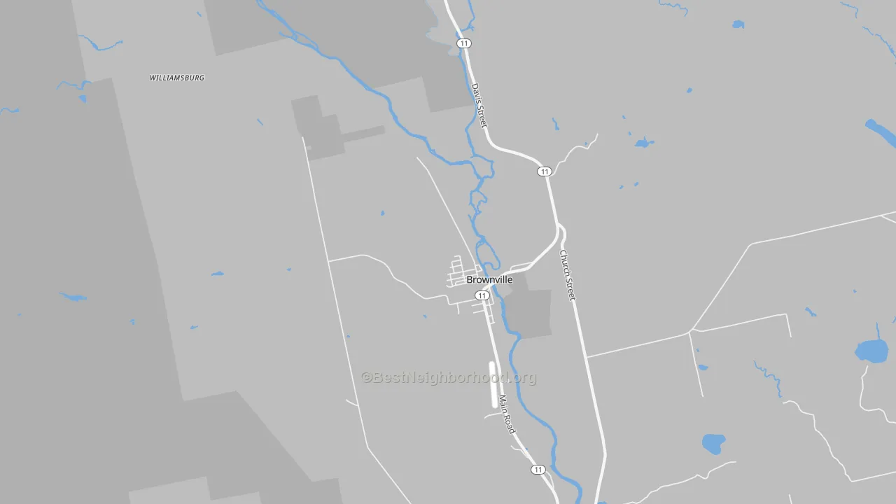 Transit Grade map of Brownville Junction, ME