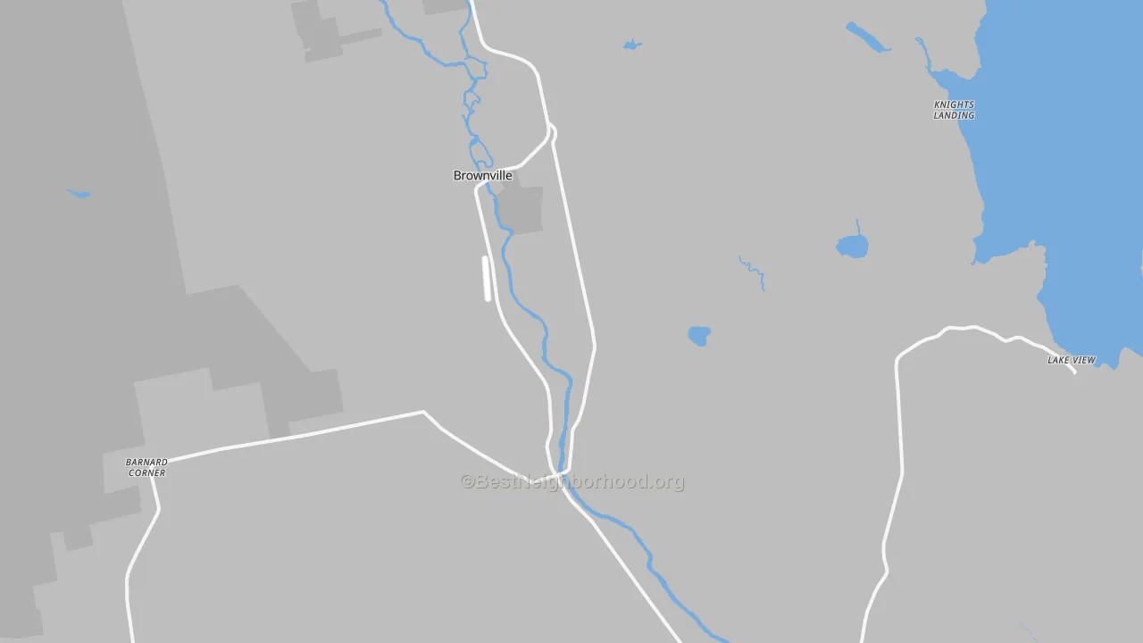 Transit Grade map of Brownville, ME