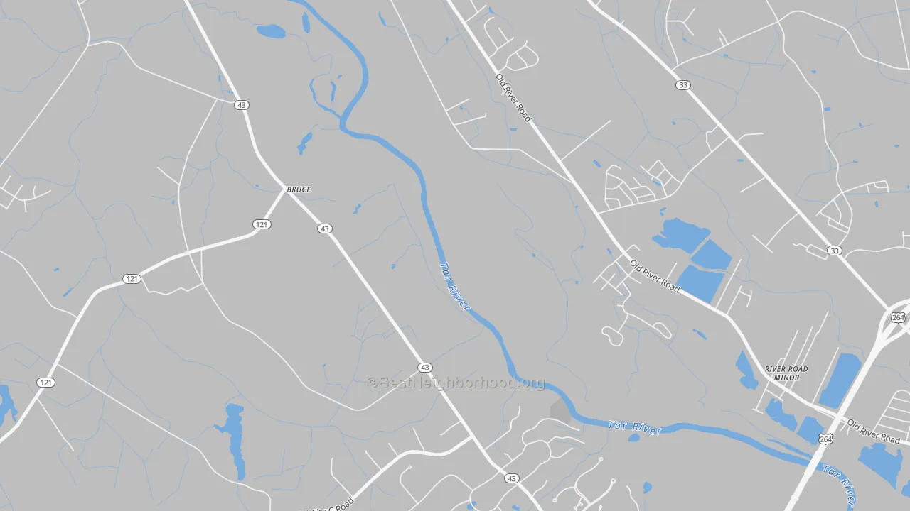 Transit Grade map of Bruce, NC