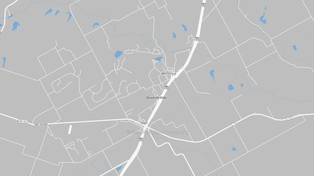 Transit Grade map of Bruceville-Eddy, TX