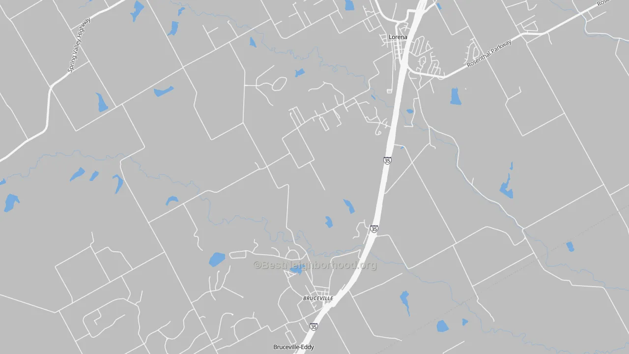 Transit Grade map of Bruceville, TX
