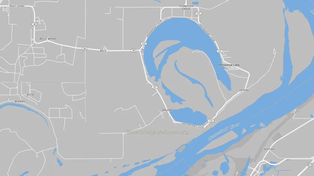 Transit Grade map of Bruins, AR
