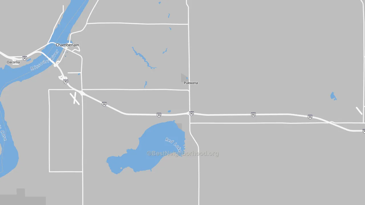 Transit Grade map of Brule County, SD