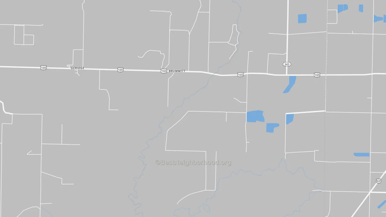 Transit Grade map of Brummitt, AR