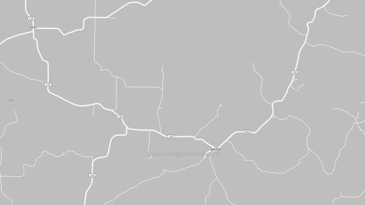 Transit Grade map of Bruno, AR