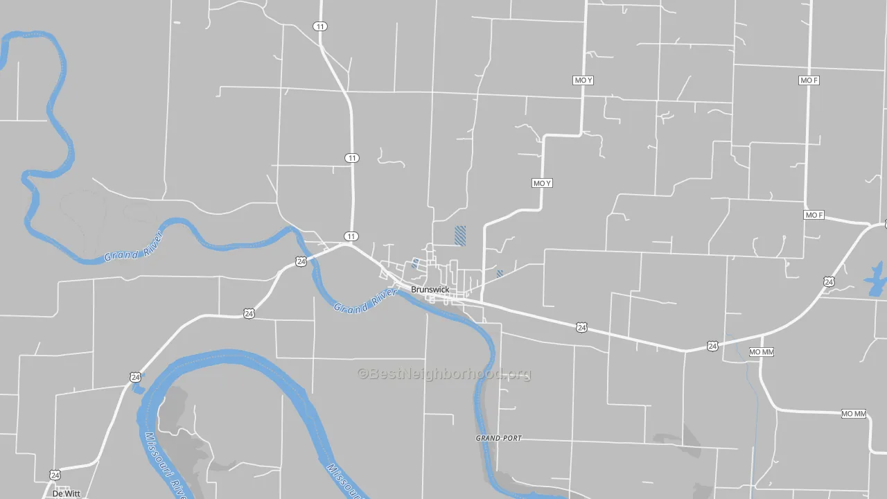 Transit Grade map of Brunswick, MO