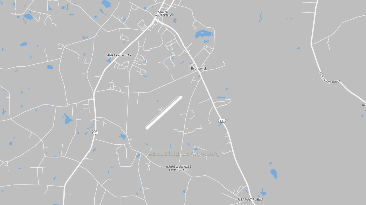 Transit Grade map of Brunswick, NC