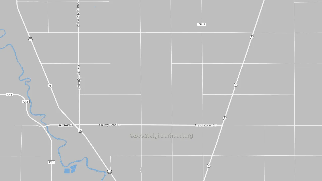 Transit Grade map of Brushvale, MN