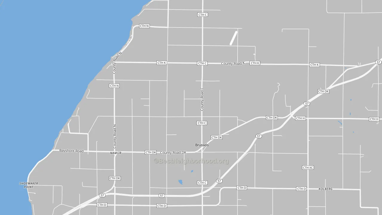 Transit Grade map of Brussels, WI