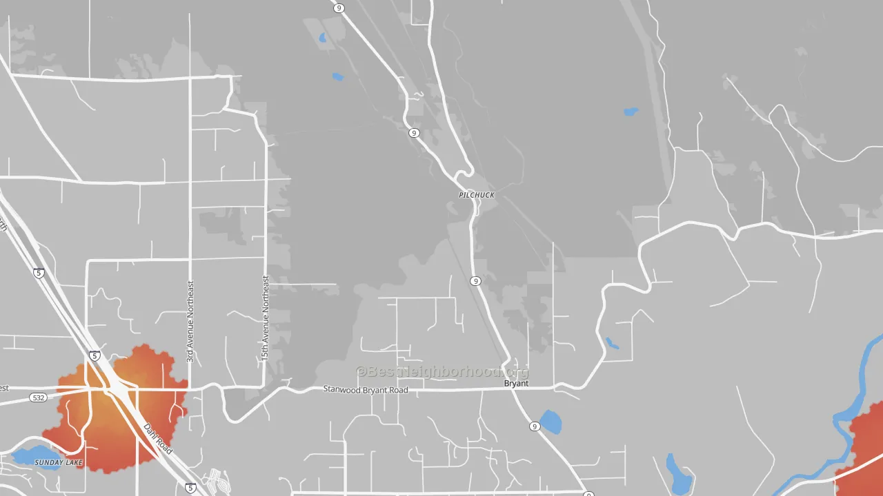 Transit Grade map of Bryant, WA