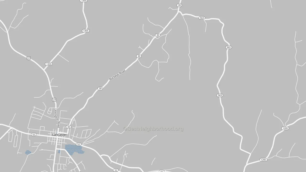 Transit Grade map of Bryantsville, KY