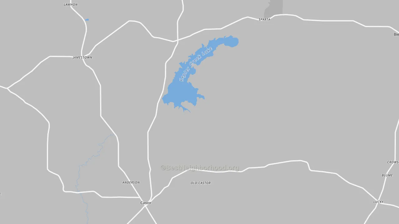 Transit Grade map of Bryceland, LA