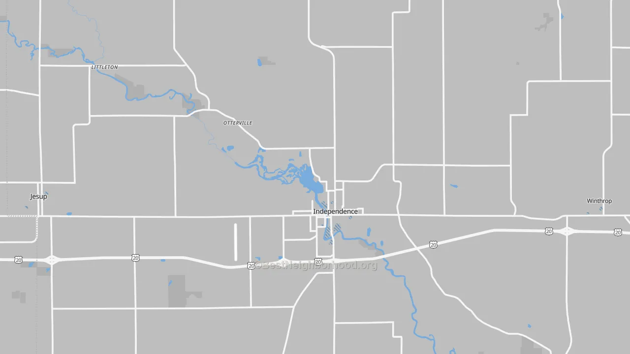 Transit Grade map of Buchanan County, IA