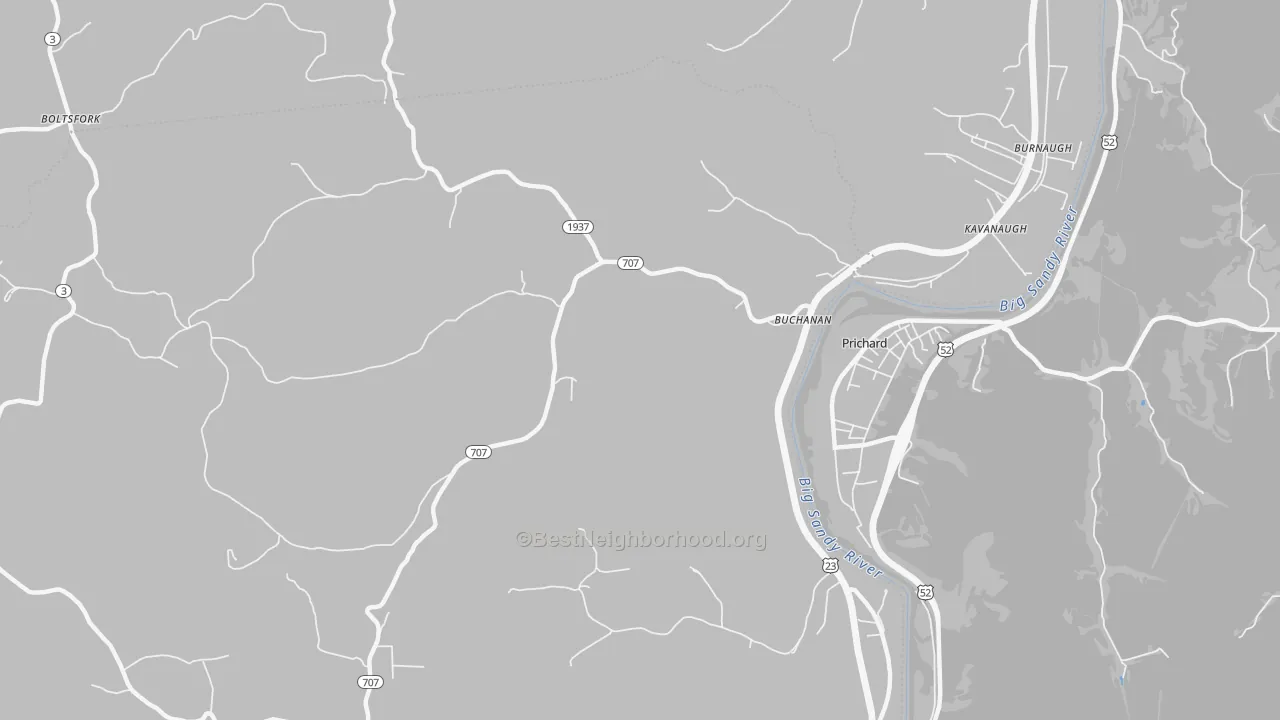 Transit Grade map of Buchanan, KY