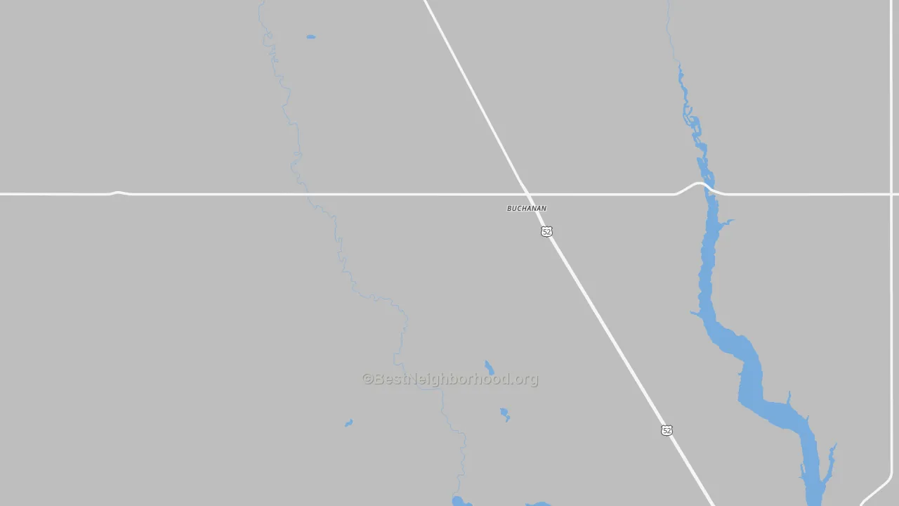 Transit Grade map of Buchanan, ND