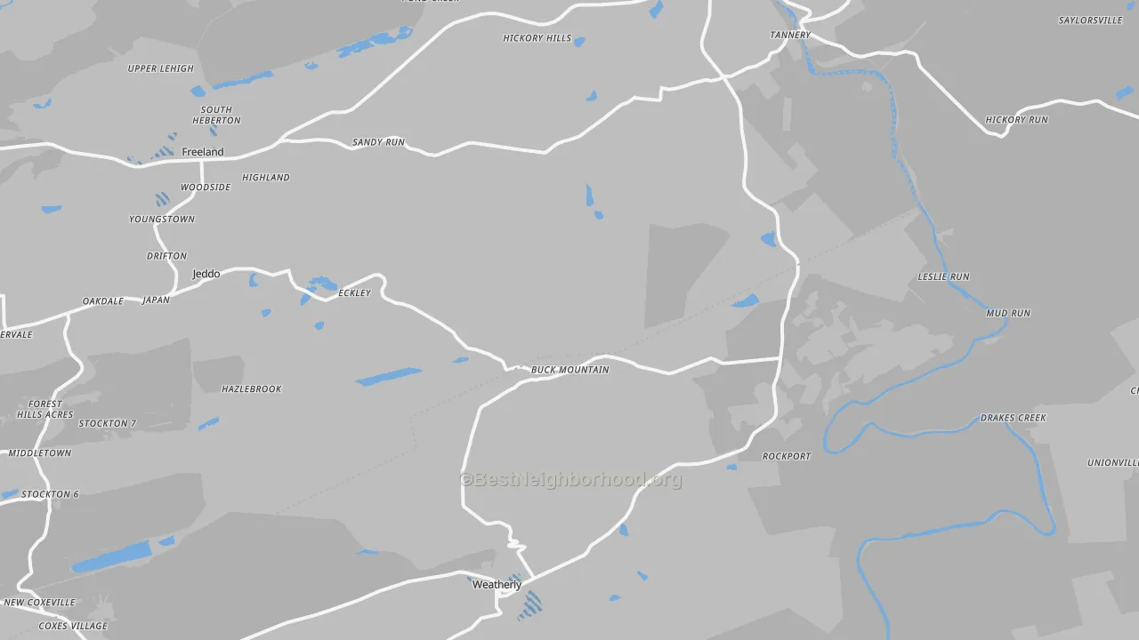 Transit Grade map of Buck Mountain, PA