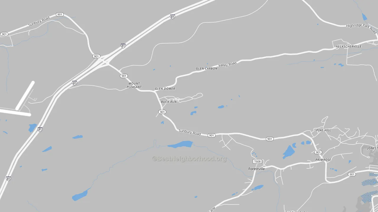 Transit Grade map of Buck Run, PA
