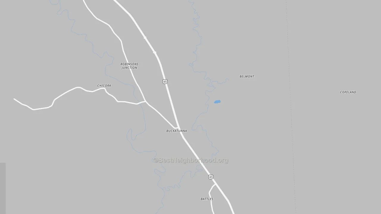 Transit Grade map of Buckatunna, MS