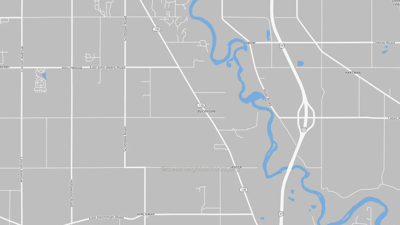 Transit Grade map of Buckhorn, MI