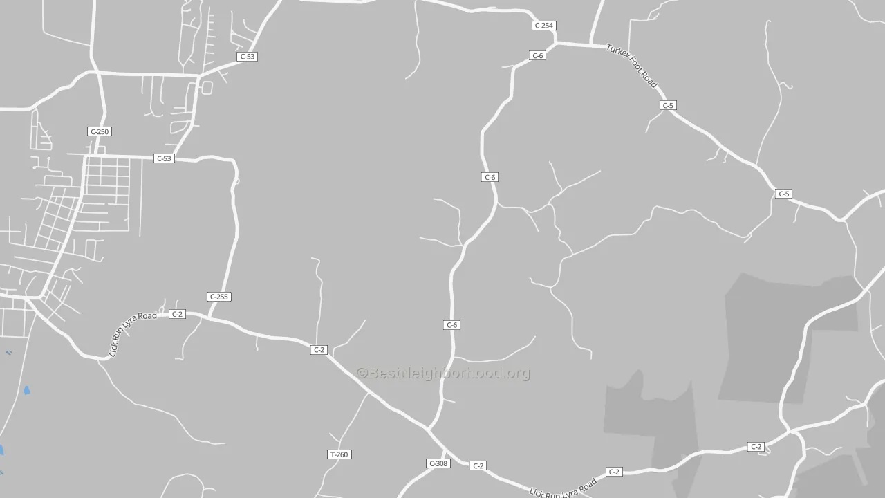 Transit Grade map of Buckhorn, OH