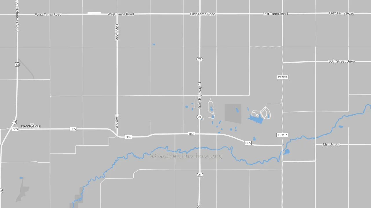 Transit Grade map of Buckingham, IA
