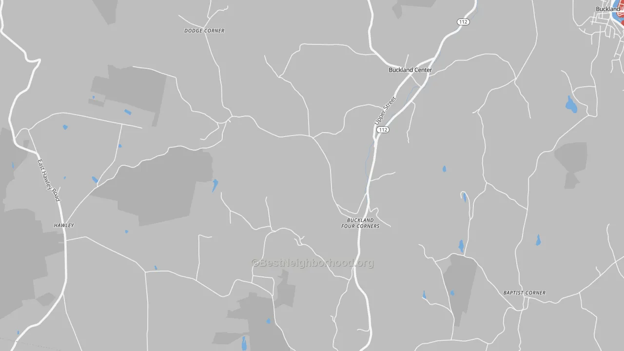 Transit Grade map of Buckland, MA