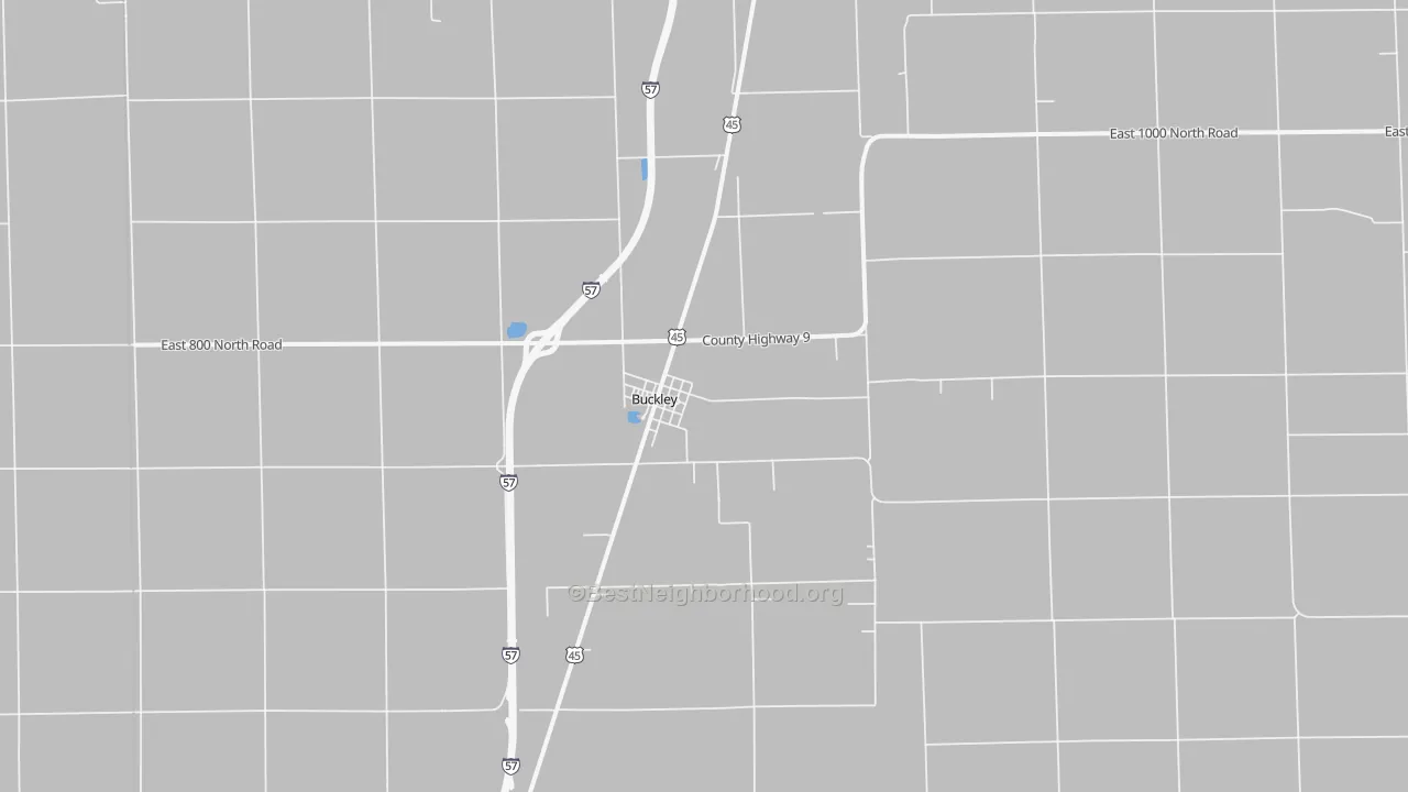 Transit Grade map of Buckley, IL