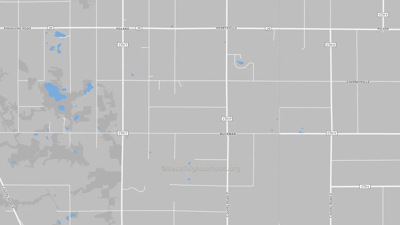 Transit Grade map of Buckman, WI