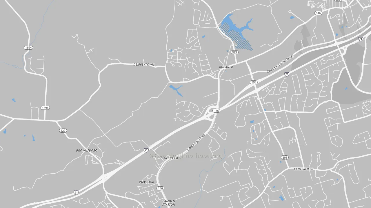 Transit Grade map of Buckner, KY