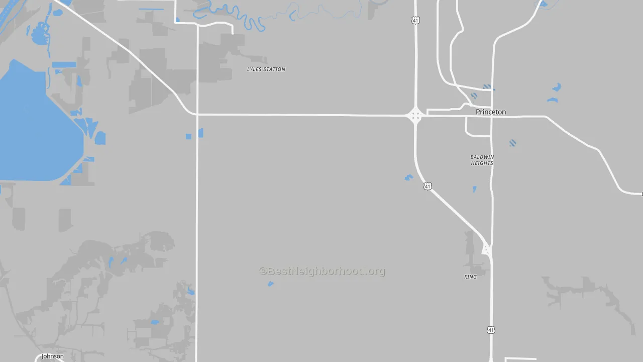 Transit Grade map of Buckskin, IN
