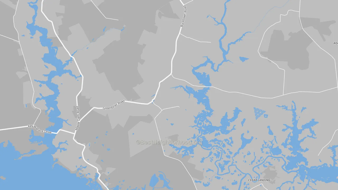 Transit Grade map of Bucktown, MD