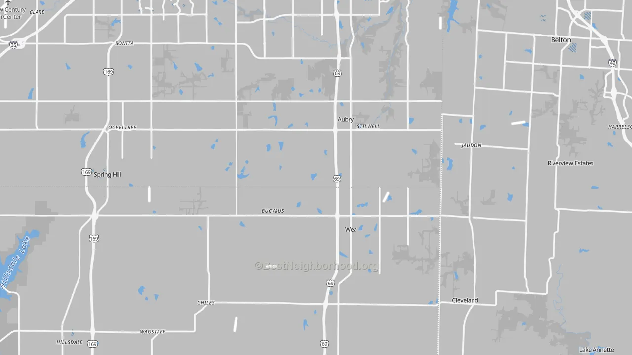 Transit Grade map of Bucyrus, KS
